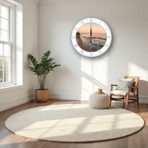 Custom photo handmade wall clock