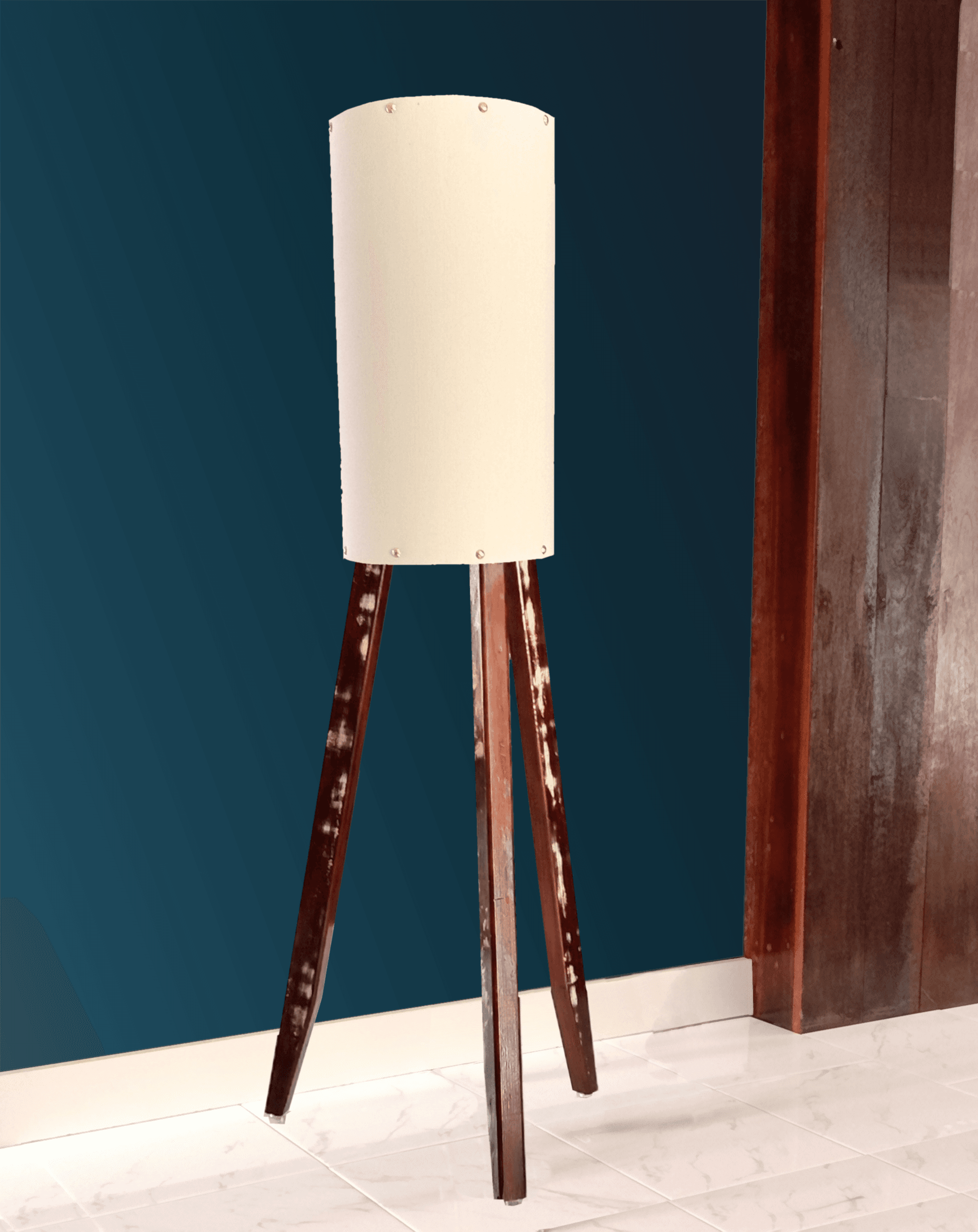 Sandbar Handcrafted Floor Lamp | Natural Calico - Image 5