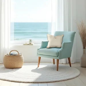 Natural Calico Cushion - Jute Trim (Cover Only)