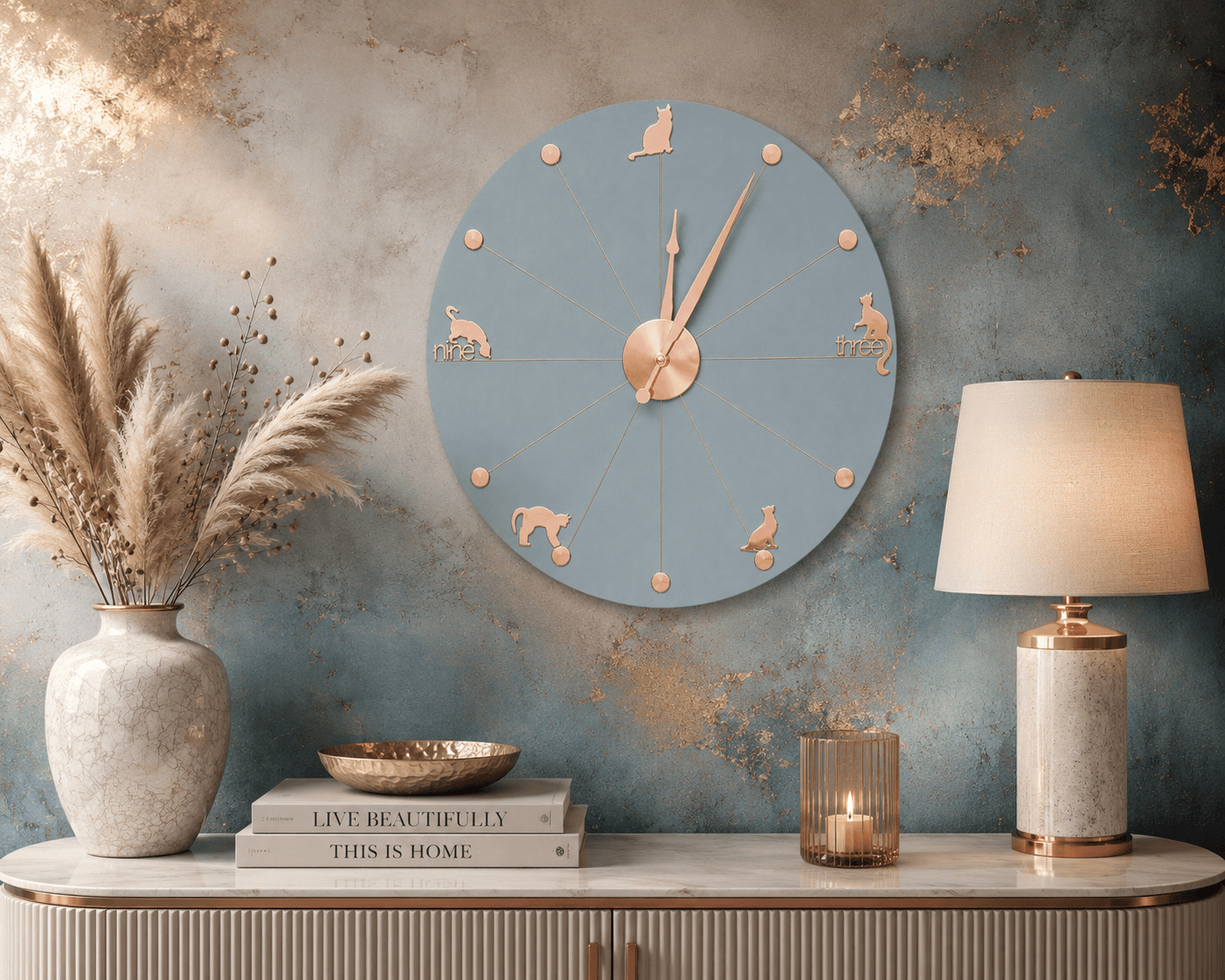 Curious Kitties Wall Clock| Handmade in Australia - Image 10