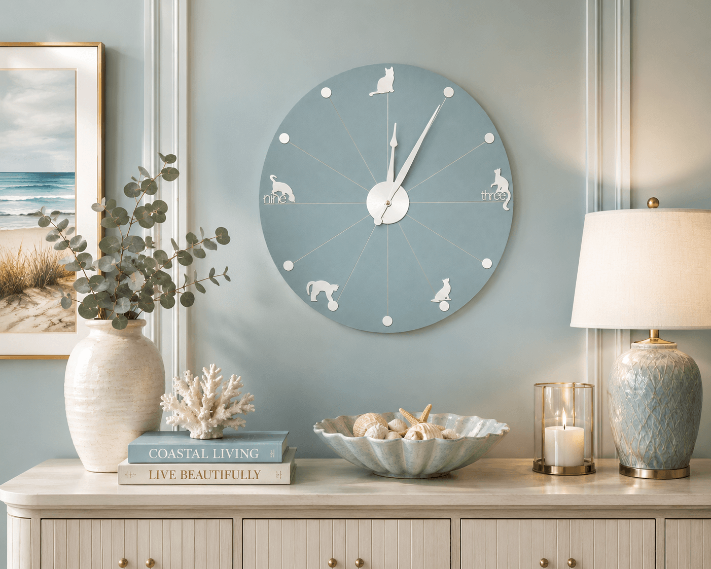 Curious Kitties Wall Clock| Handmade in Australia - Image 12