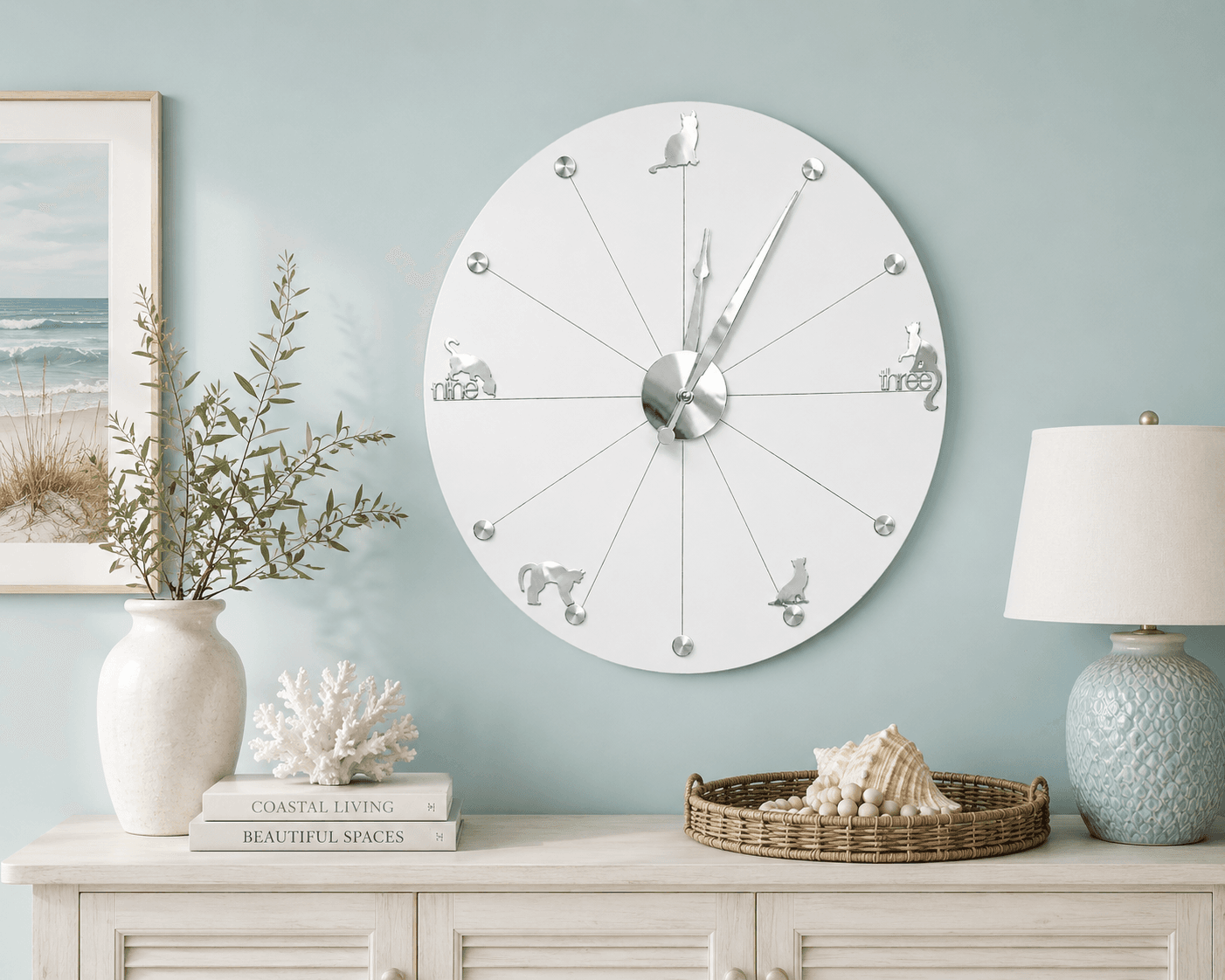 Curious Kitties Wall Clock| Handmade in Australia - Image 9