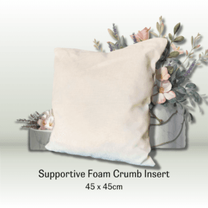 Premium Cushion Insert – Refillable Foam Crumb 45 x 45cm