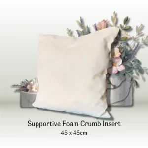 Premium Cushion Insert – Refillable Foam Crumb 45 x 45cm