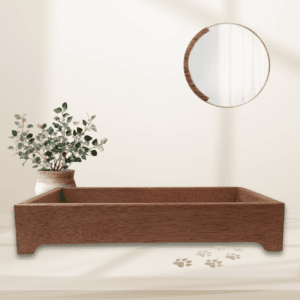 Solid Hardwood Raised Dog Bed Frame | Elevated Pet Bed Base Australia