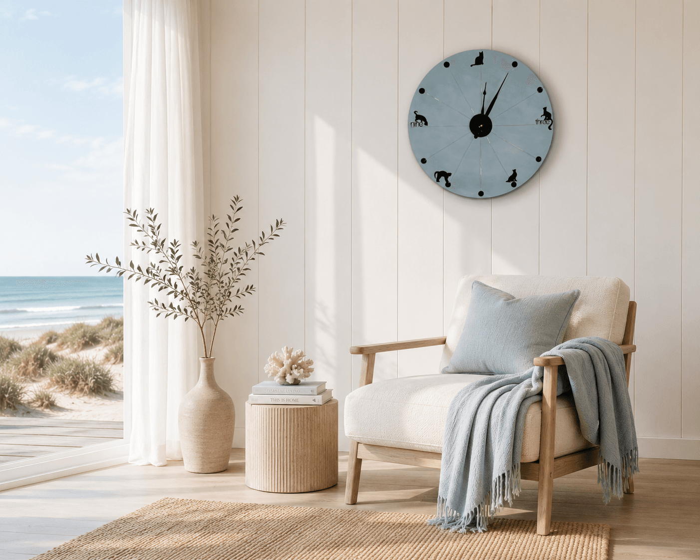 Curious Kitties Wall Clock| Handmade in Australia