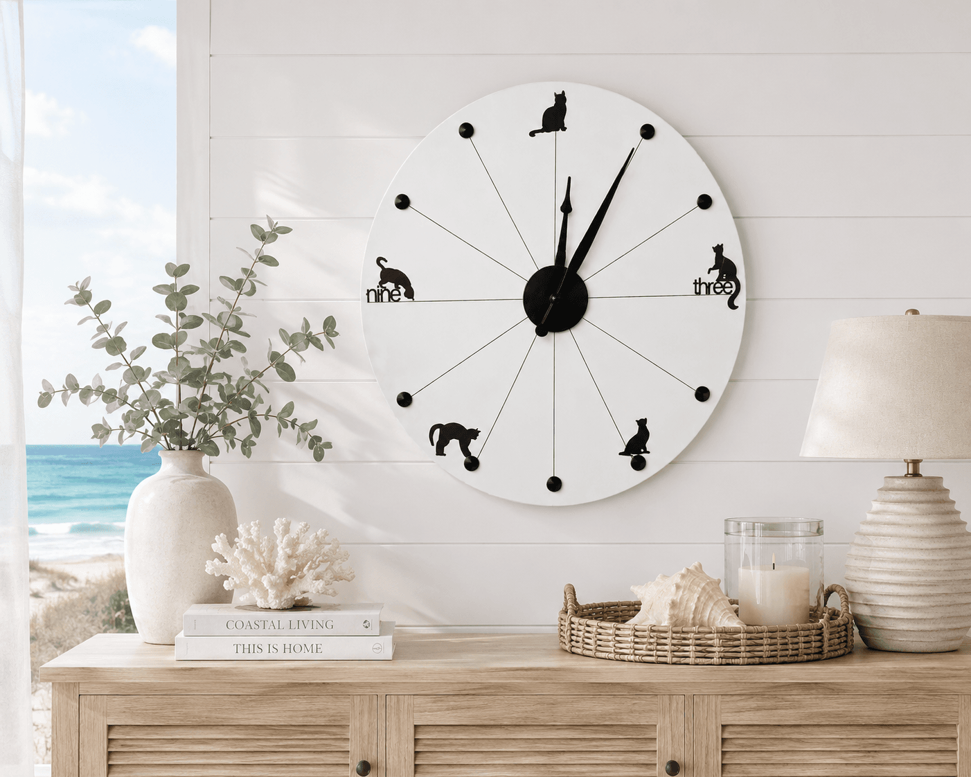 Curious Kitties Wall Clock| Handmade in Australia - Image 6