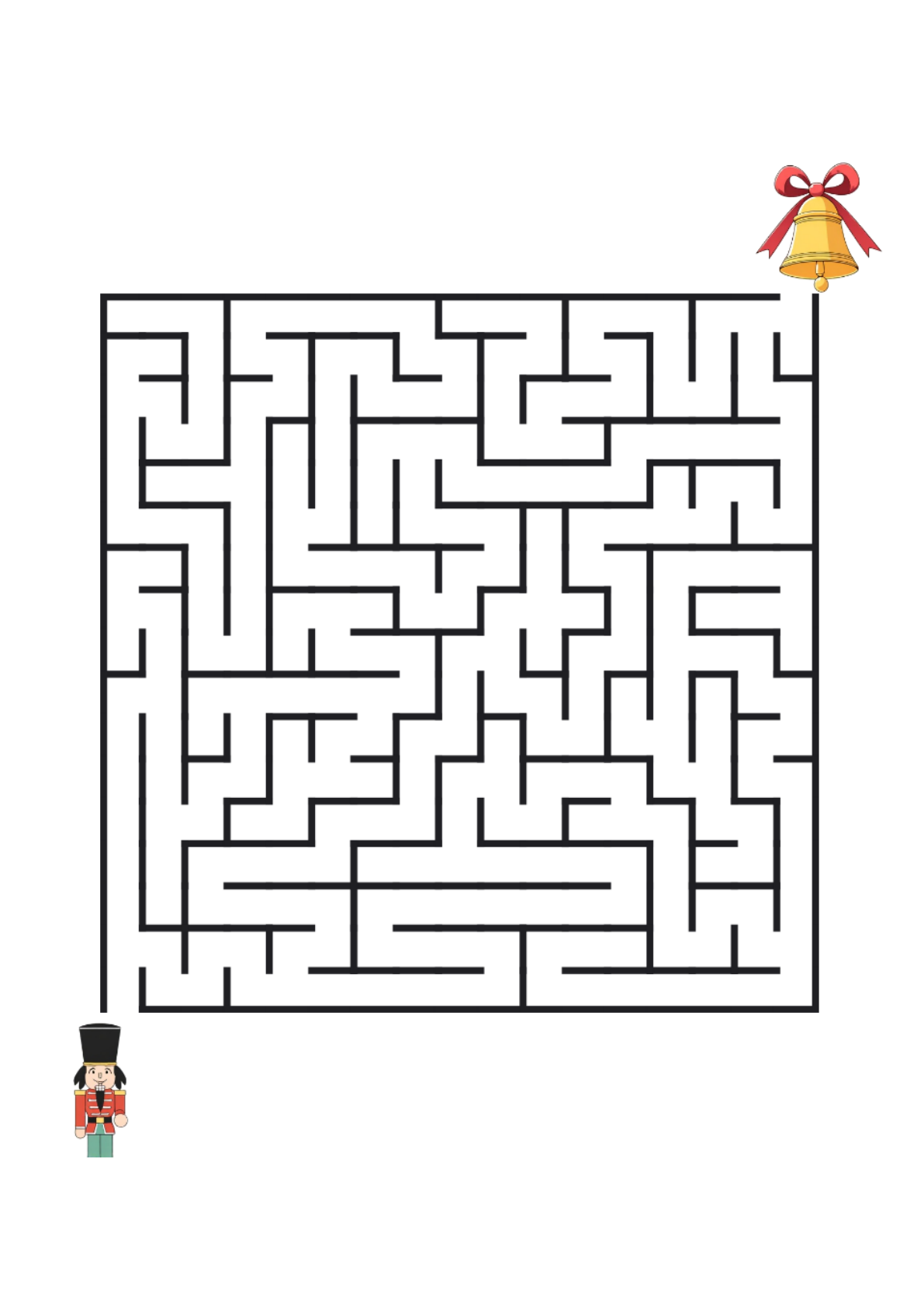 Christmas Mazes – Very Hard – 100 Printable Puzzles - Image 4