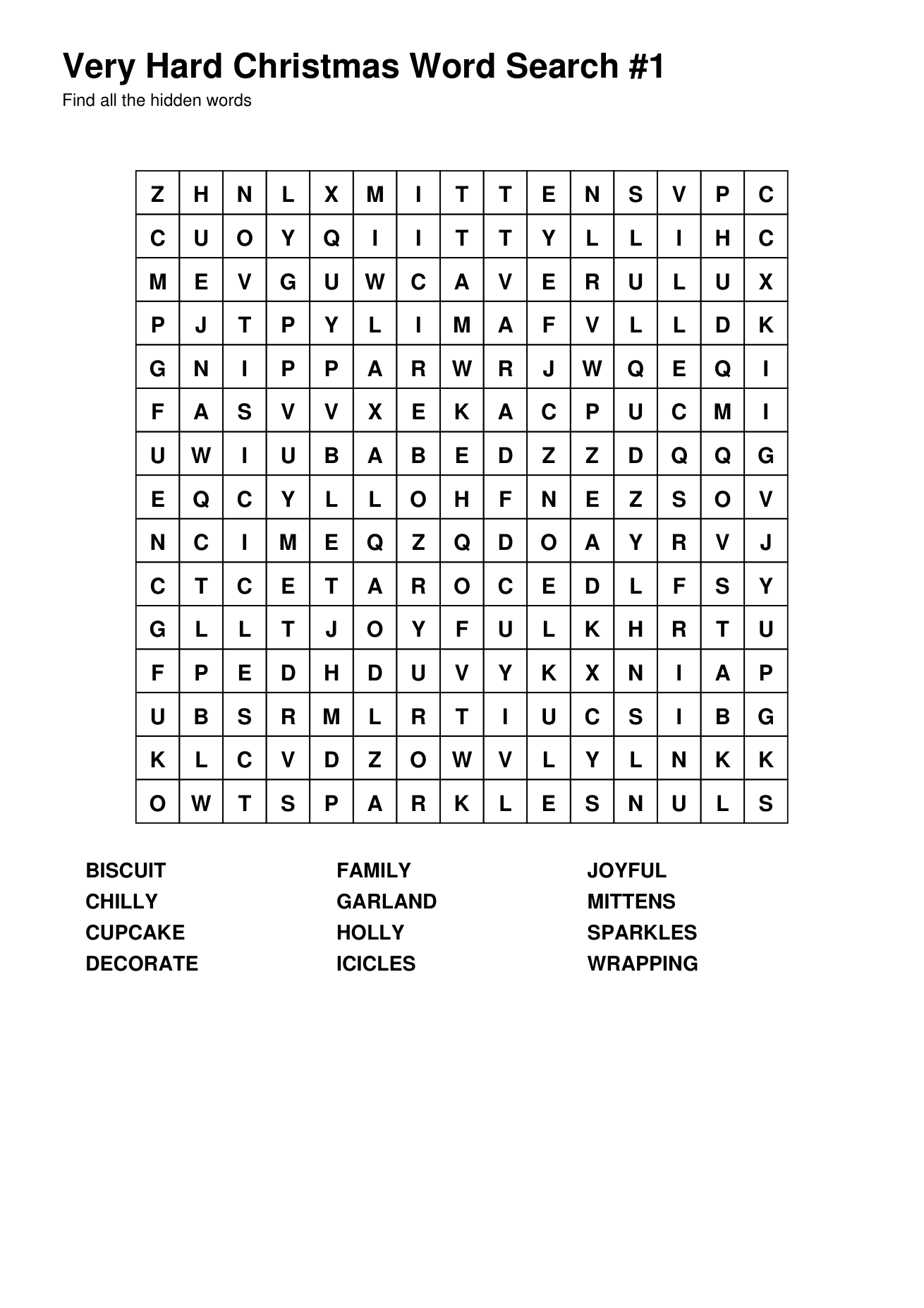 Christmas Word Searches – Very Hard – 25 Printable Puzzles - Image 2