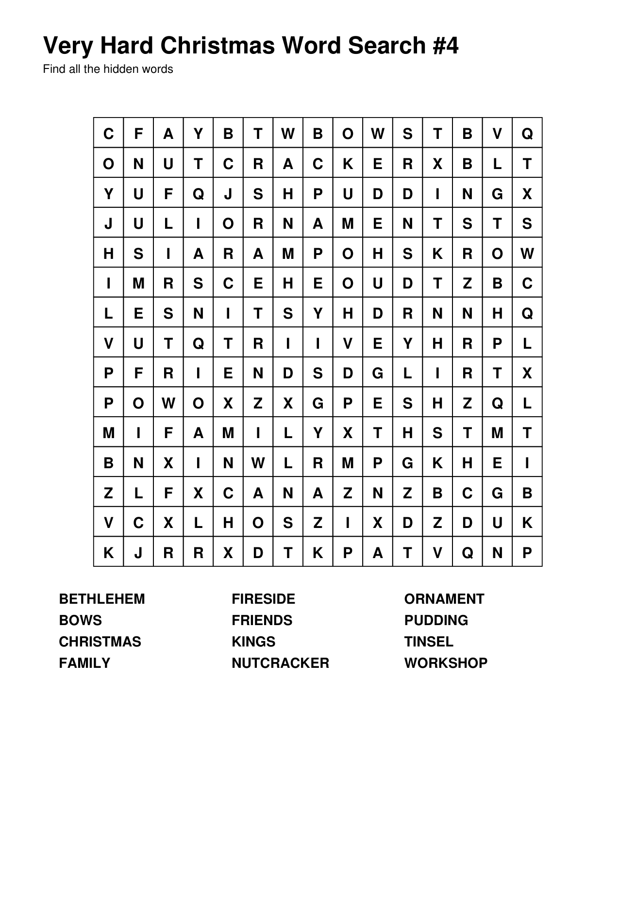 Christmas Word Searches – Very Hard – 25 Printable Puzzles - Image 9