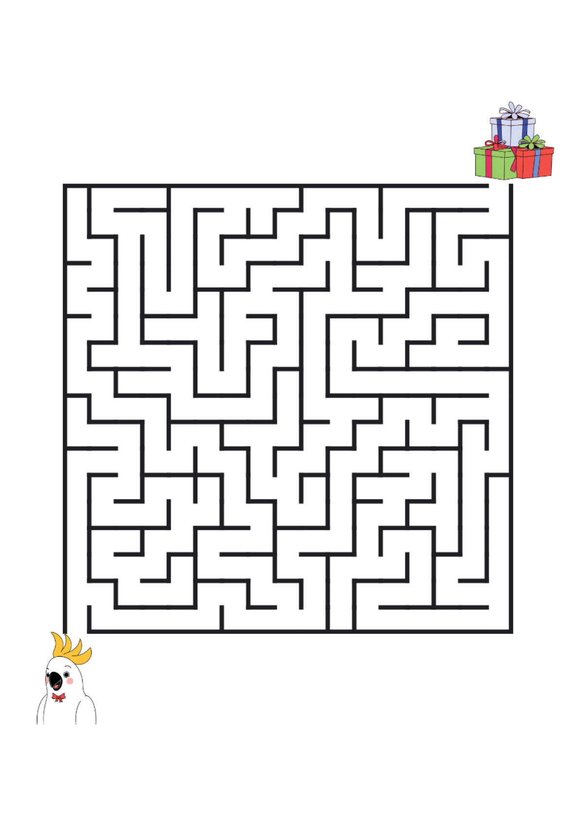 Christmas Mazes – Very Hard – 100 Printable Puzzles - Image 8
