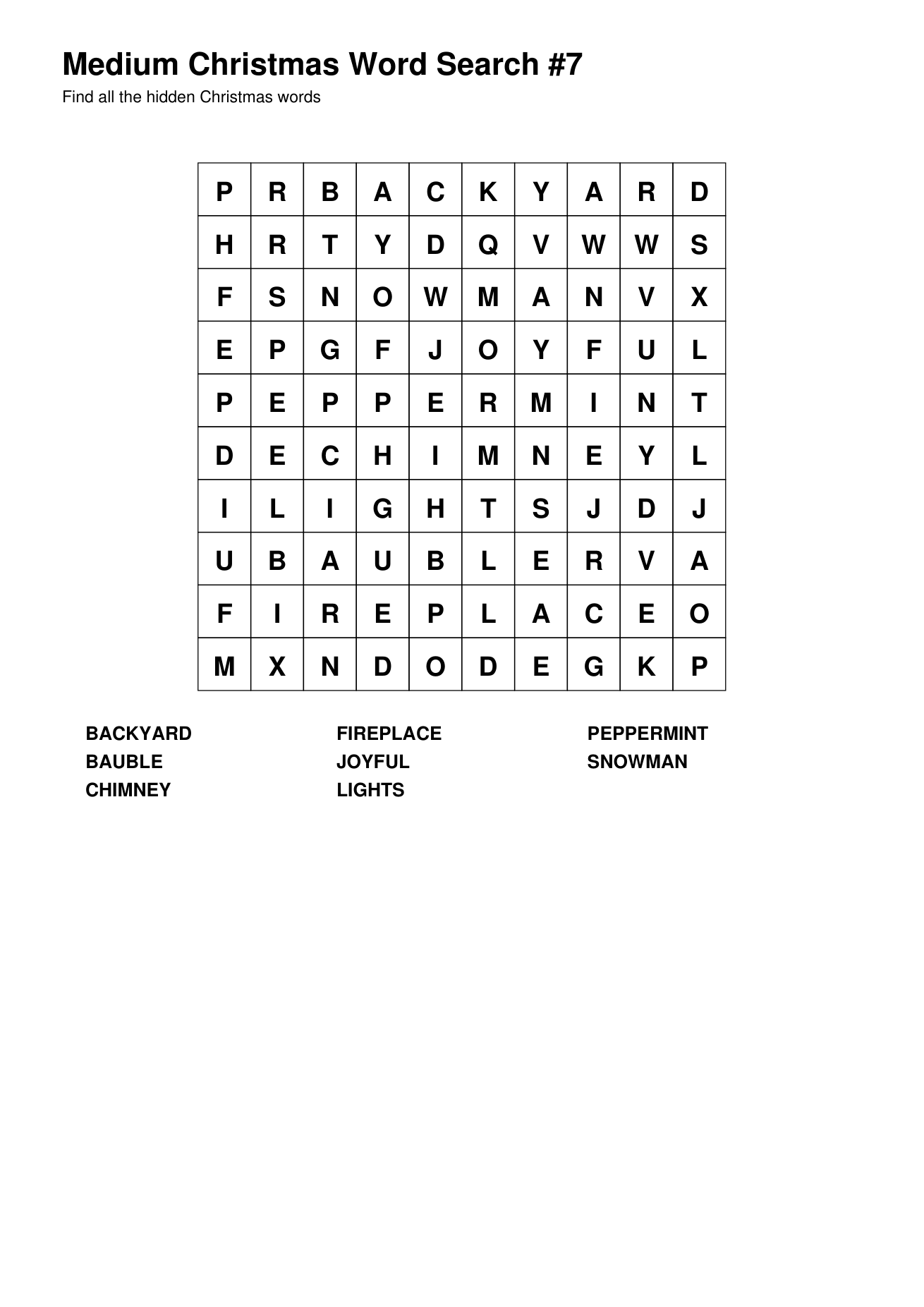 Christmas Word Searches – Medium – 50 Printable Puzzles – Book 3 - Image 9