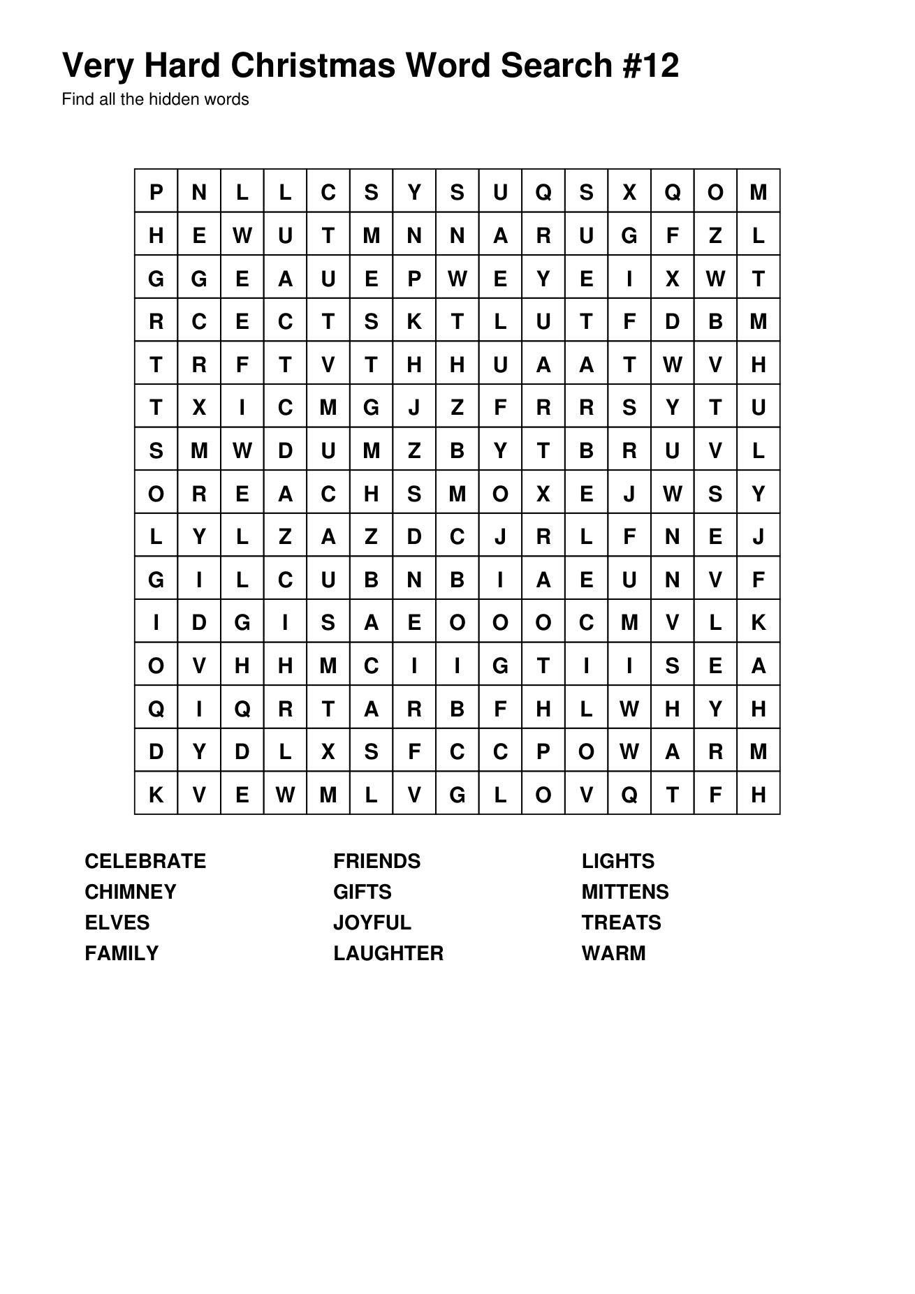 Christmas Word Searches – Very Hard – 25 Printable Puzzles - Image 7
