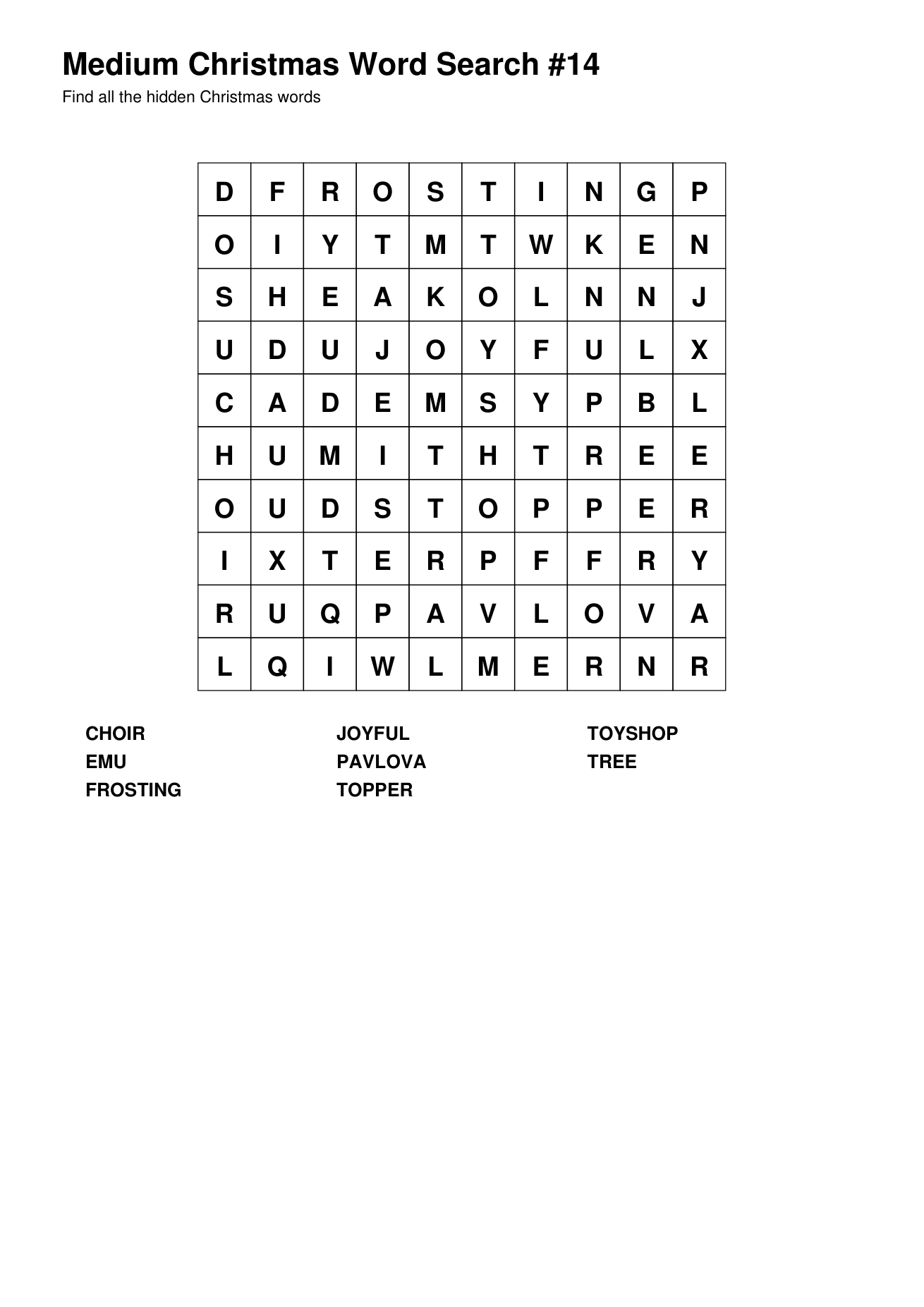 Christmas Word Searches – Medium – 50 Printable Puzzles – Book 3 - Image 8