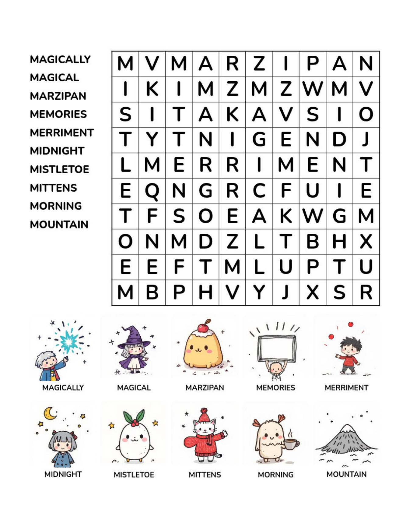 Christmas Word Searches – Medium – 50 Printable Puzzles – Book 2 - Image 8