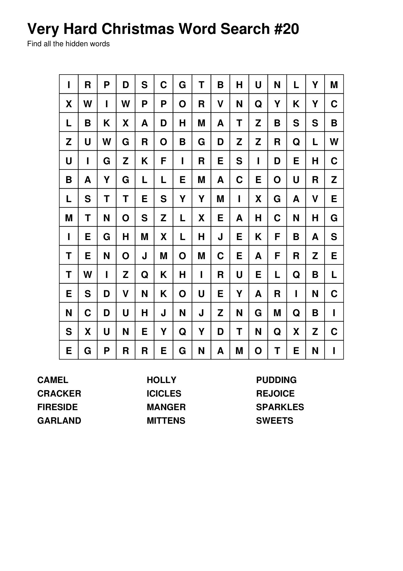 Christmas Word Searches – Very Hard – 25 Printable Puzzles - Image 5