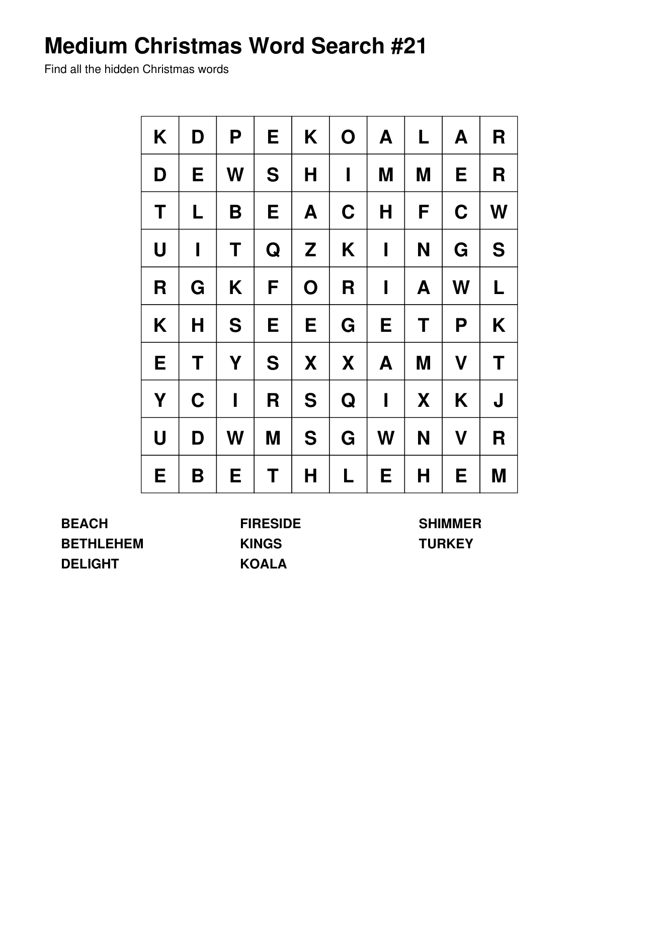 Christmas Word Searches – Medium – 50 Printable Puzzles – Book 3 - Image 7