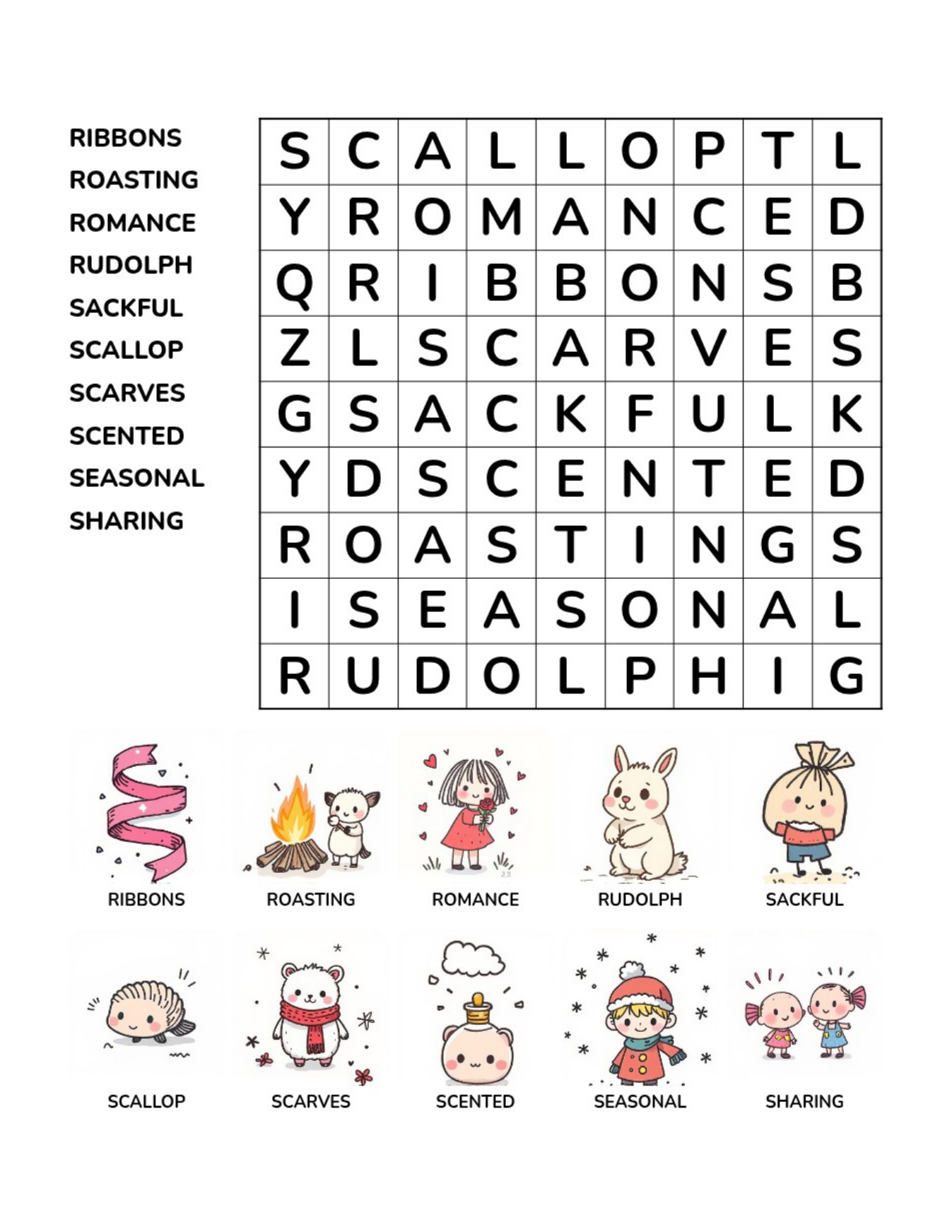 Christmas Word Searches – Medium – 50 Printable Puzzles – Book 2 - Image 2