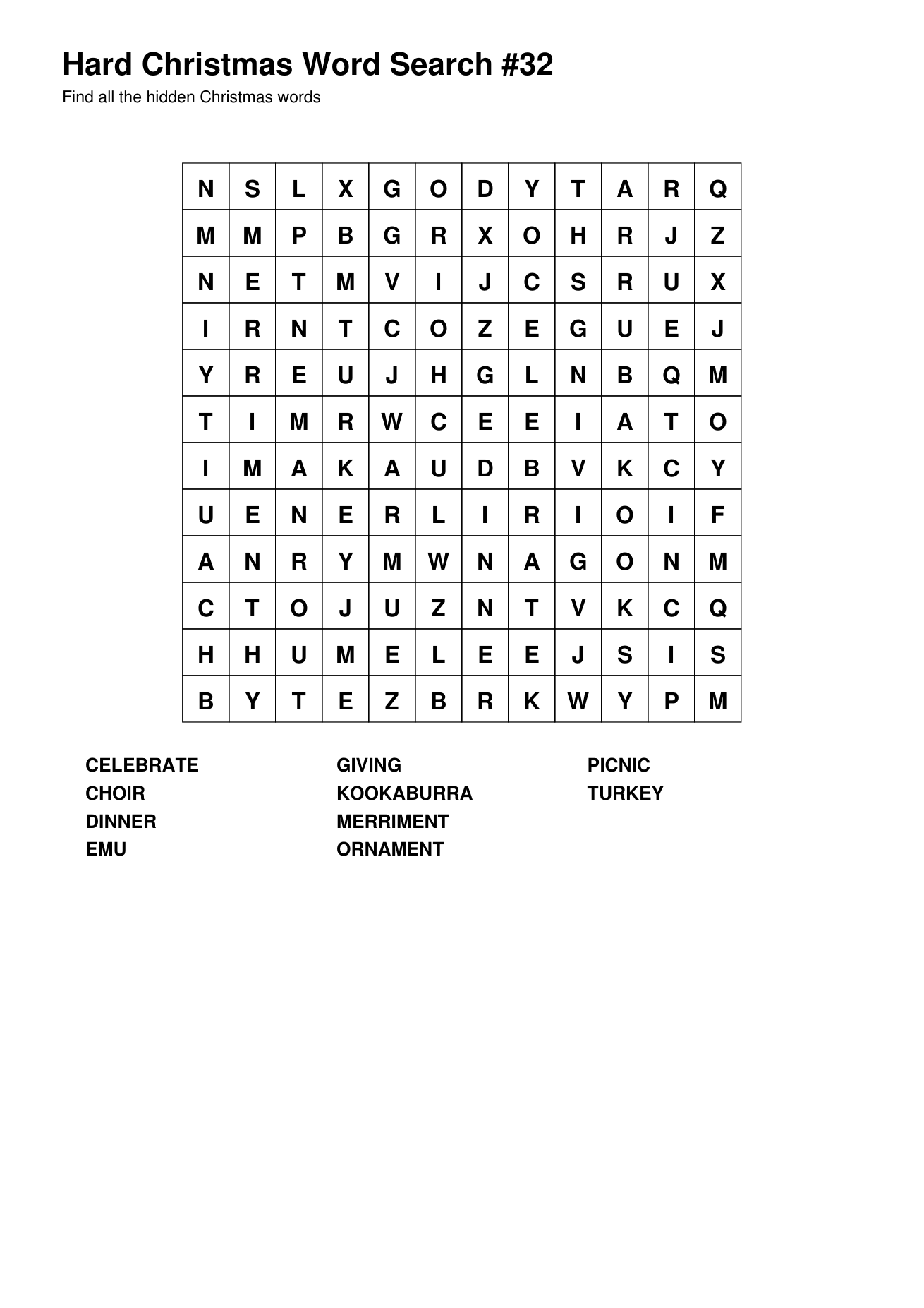 Christmas Word Searches – Hard – 50 Printable Puzzles – Book 3 - Image 5