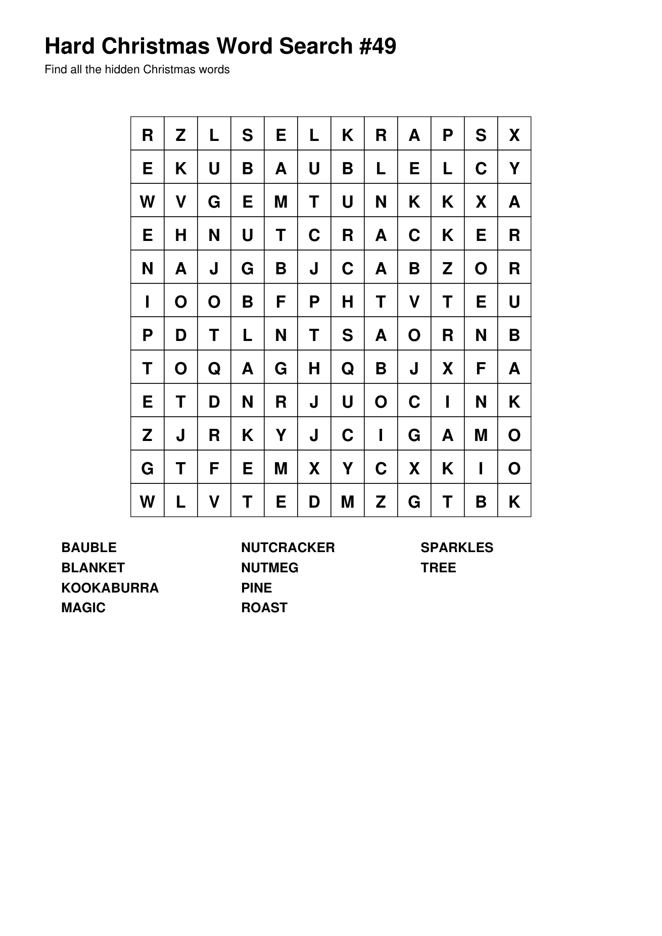 Christmas Word Searches – Hard – 50 Printable Puzzles – Book 3 - Image 3