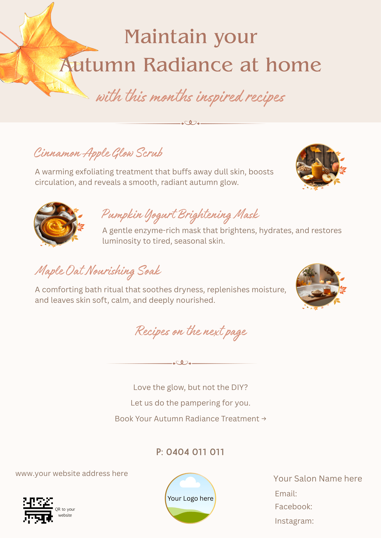 Autumn Radiance – 3-Month Salon Marketing Kit - Image 2