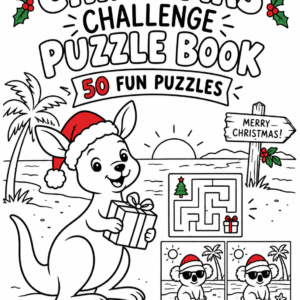 Christmas Challenge Puzzle Book 1 – 50 Printable Puzzles