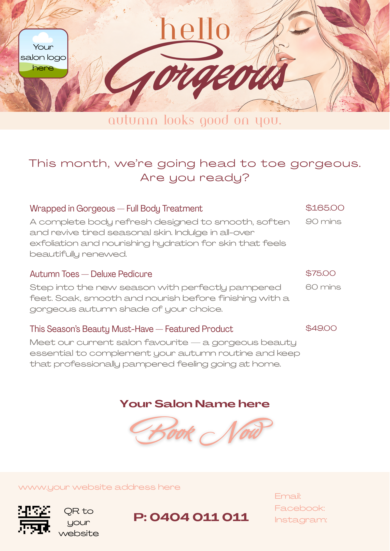 Hello Gorgeous – 3-Month Salon Marketing Kit