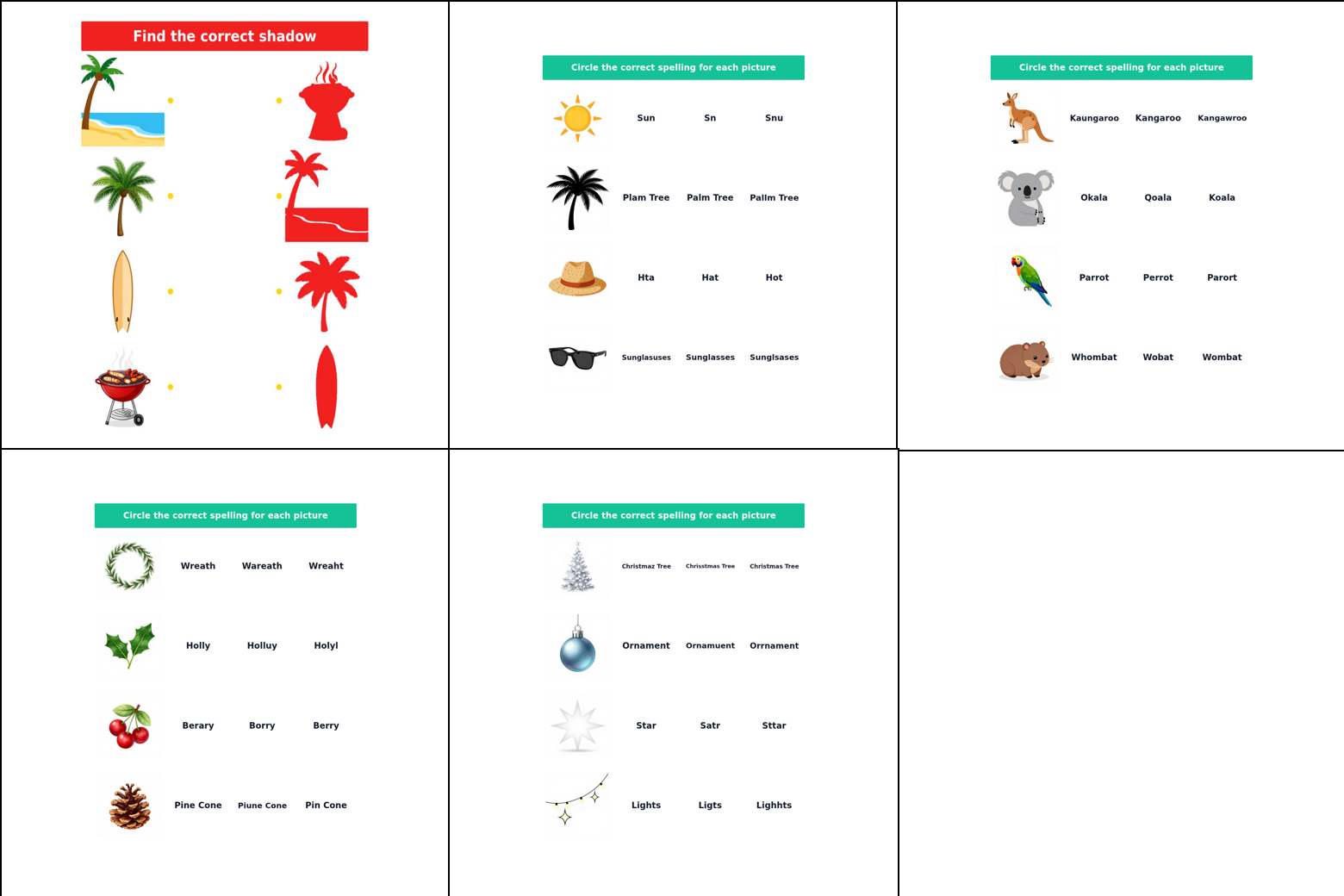Christmas Early Learning Activity Book – Easy – 50 Printable Pages - Image 4